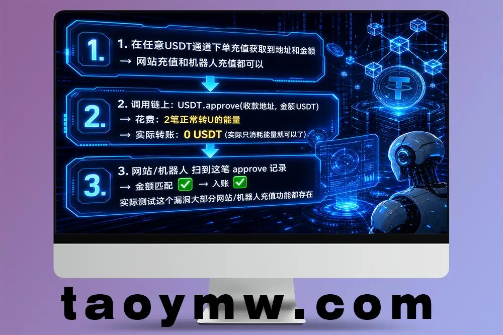 USDT充值攻击脚本/充值漏洞攻击/node全源/USDT充值攻击脚本源码