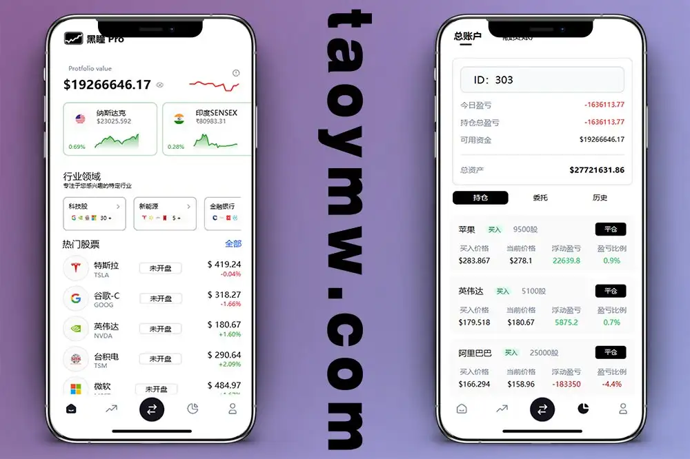 黑瞳股票系统源码/新股申购/大宗交易/质押理财/两融双融/A股/港股/美股/韩股/印股多市场交易系统