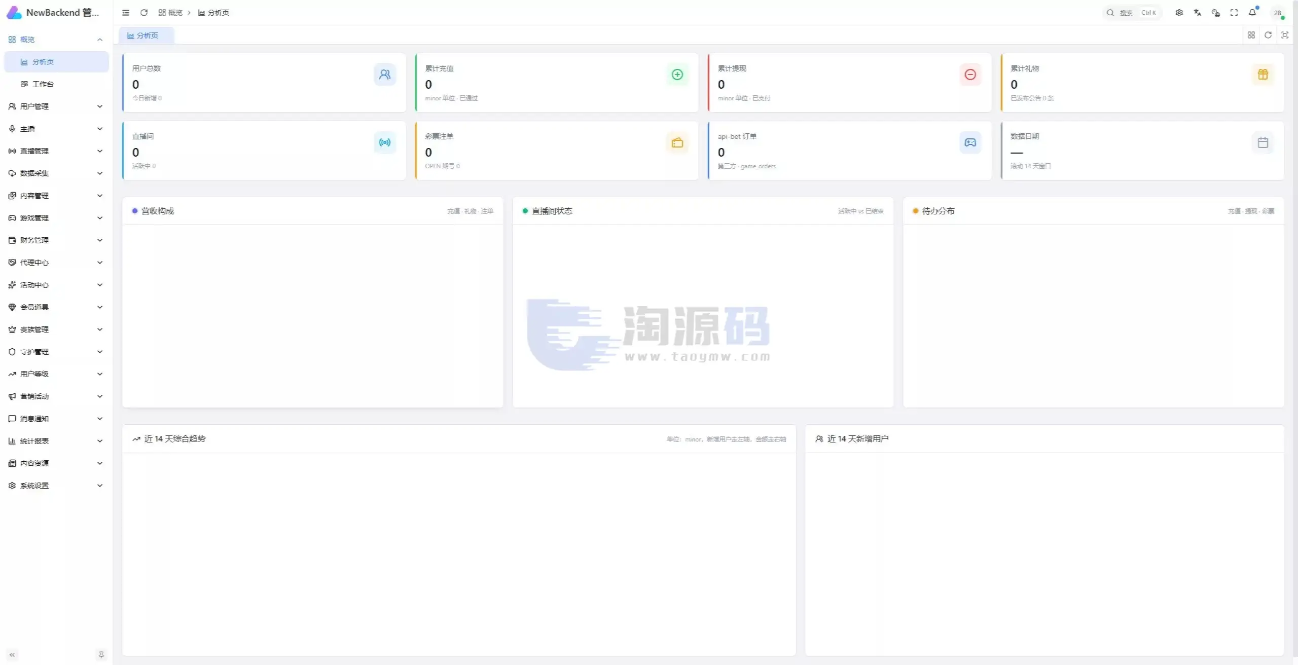 直播带互动功能全新UI彩种系统源码｜Flutter客户端+NestJS后台+Vue管理后台含部署教程带搭建文档