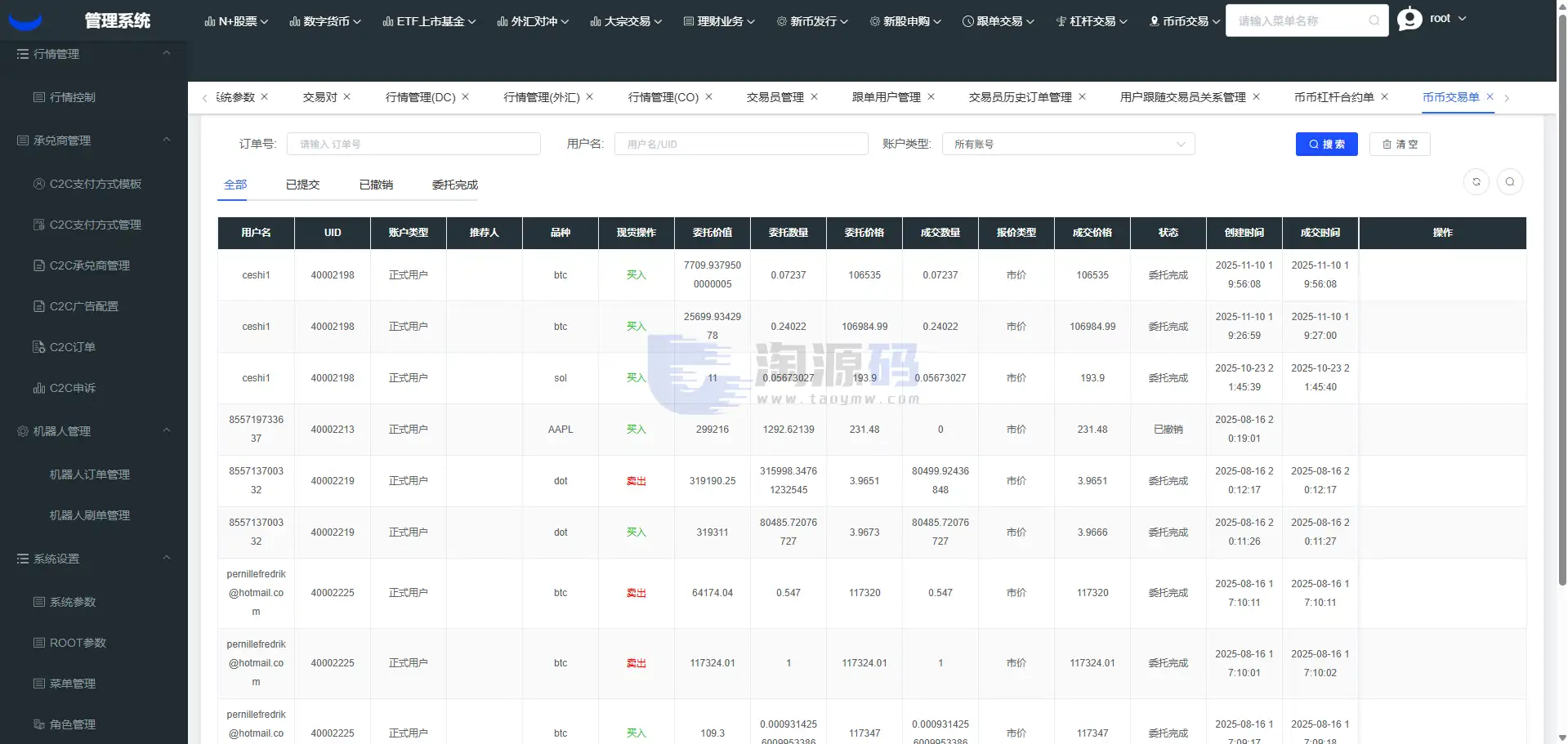 新UI综合交易平台源码 C2C功能交易 数字资产交易行情 多市场数据接口 Vue+PHP全可商用开源版