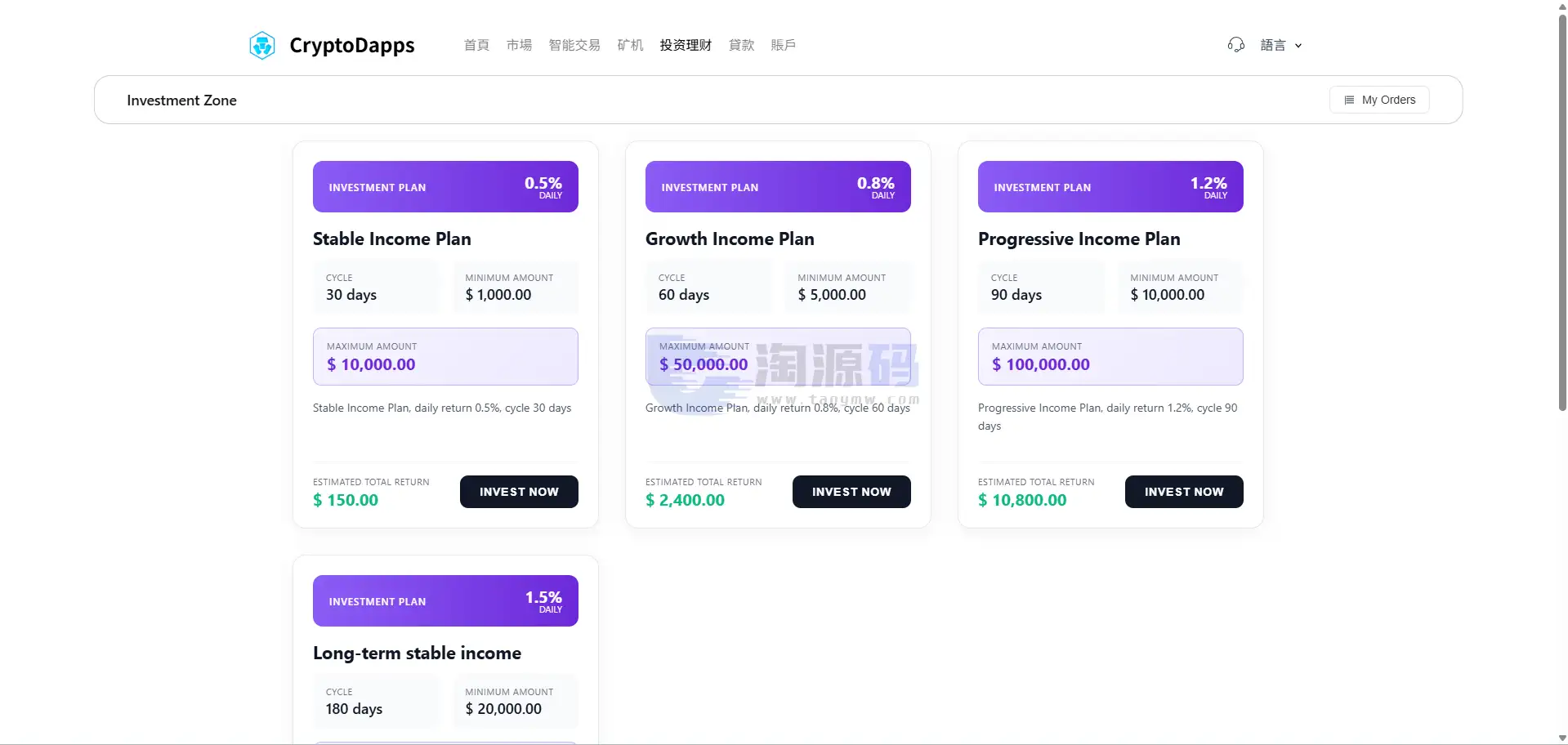 支持二次开发欧美风格国际化DAPP数字资产平台源码｜Vue+Java全可商用开源架构｜支持数字资产交易