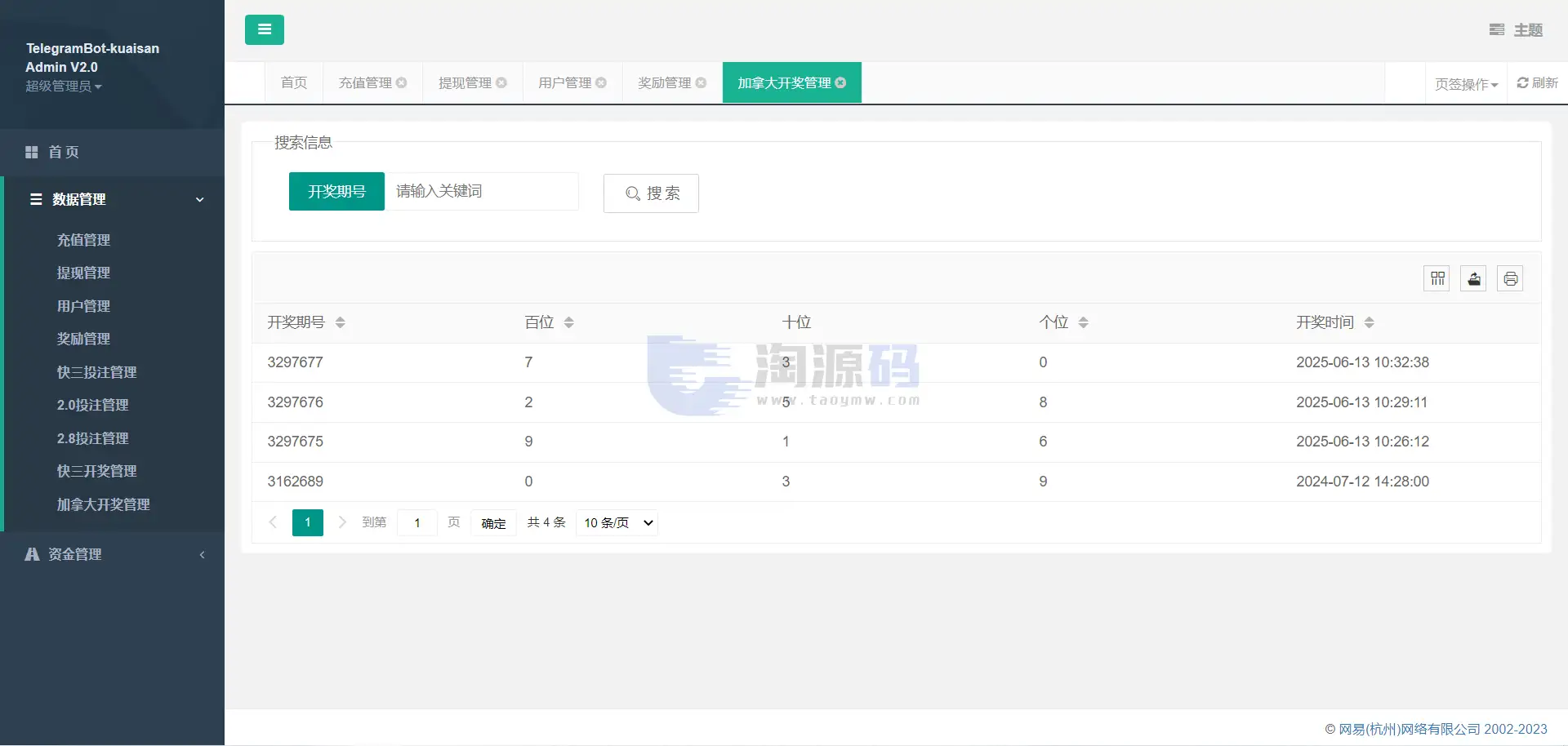 加拿大28玩法彩票平台TG机器人源码｜TG 自动开奖机器人｜Node.js+Vue 独立管理后台｜全可商用开源版