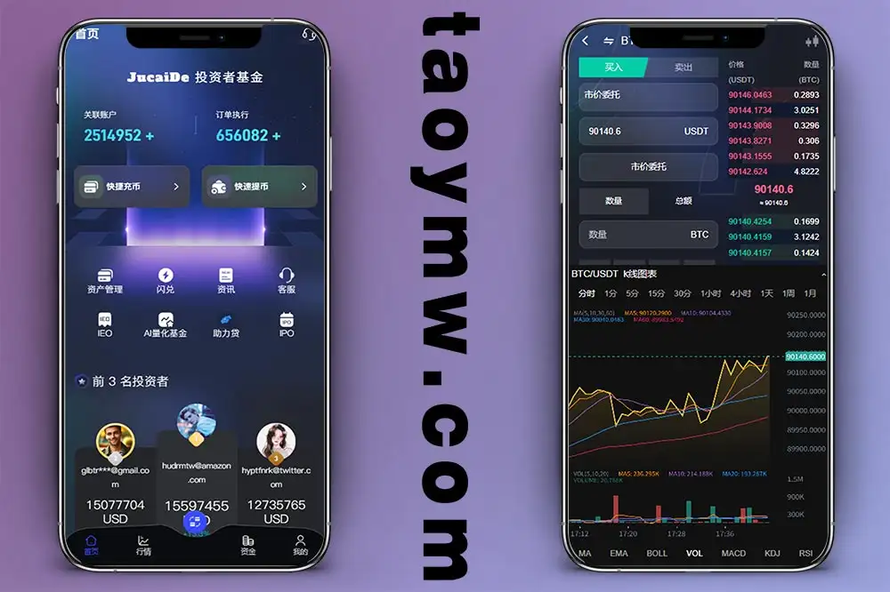 新UI综合交易平台源码｜C2C交易+数字资产行情+多市场数据接口｜Vue+PHP全开源版｜附部署教程