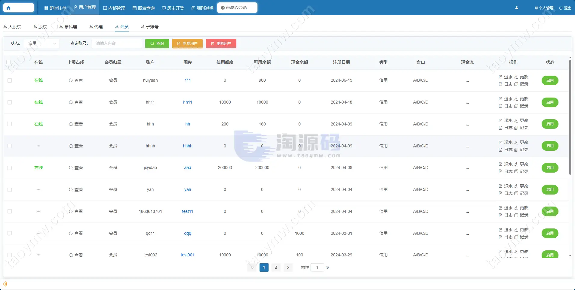 2026新版AC信誉盘源码/现金模式/ABCD盘系统番摊玩法USC升级版/后台管理带改单功能